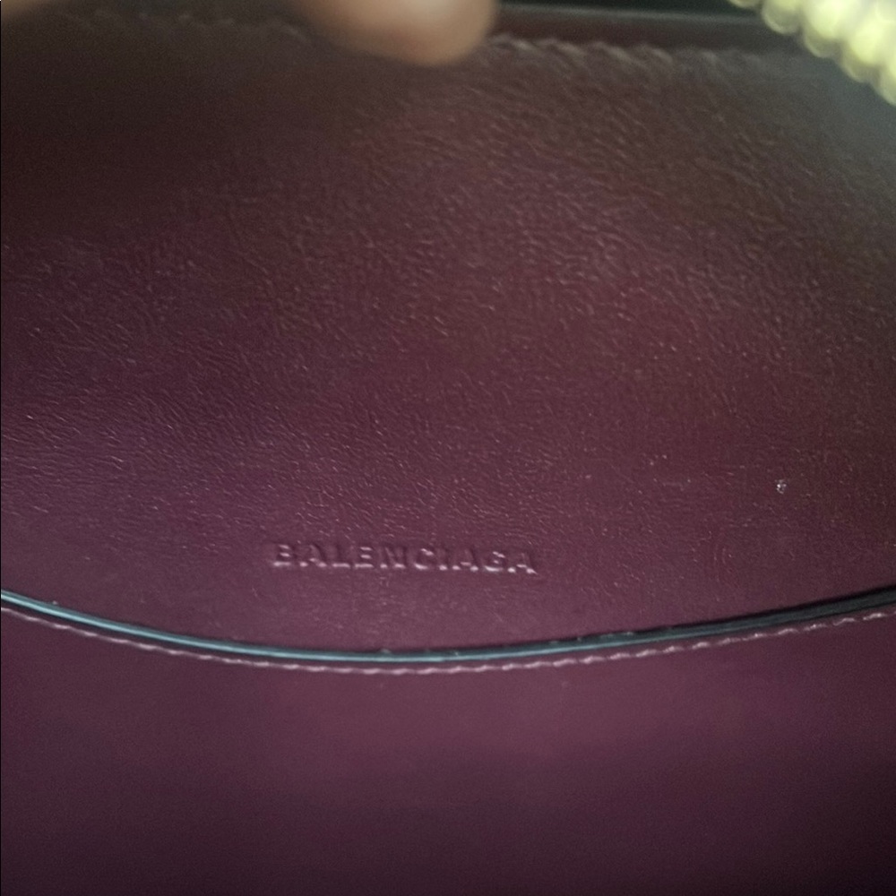 Balenciaga Burgundy Leather Handbag - Picture 4 of 6